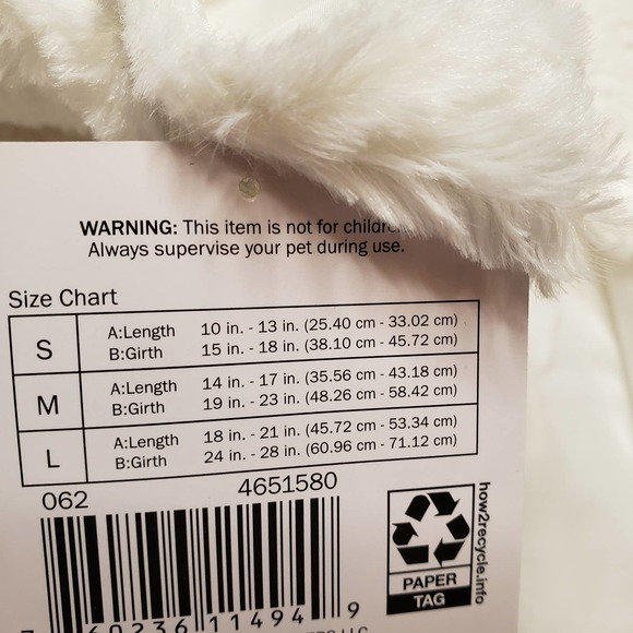 LLAMA multicolor pet costume Large - Picture 5 of 6